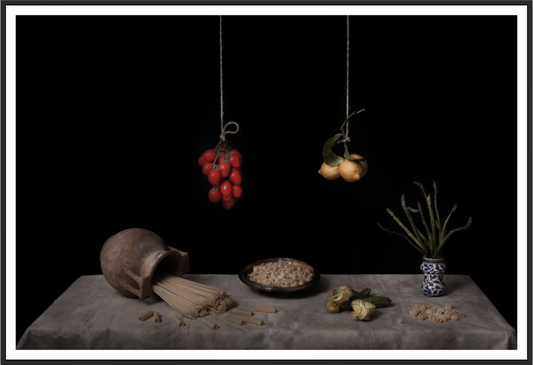 Main image Bodegón - Pasta, tomatoes, garlic